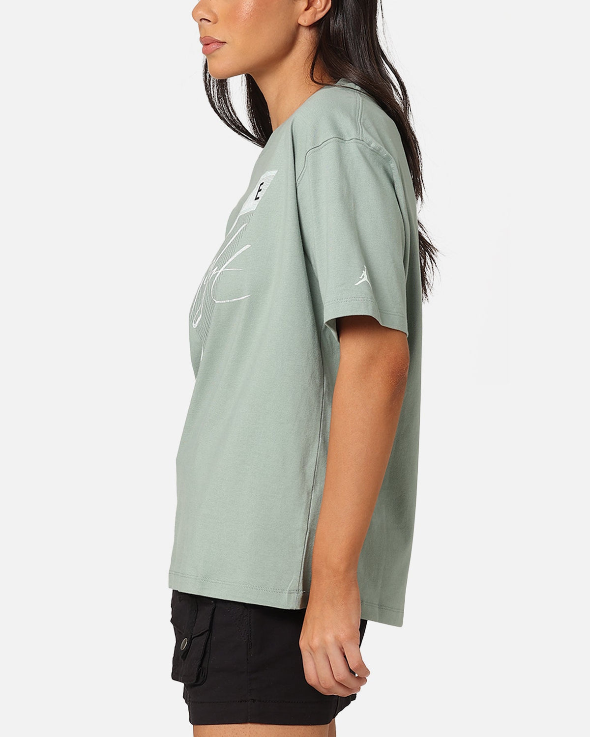 HOT Products Jordan Women's Flight Heritage Graphic T-Shirt Barely Green/Jade Smoke