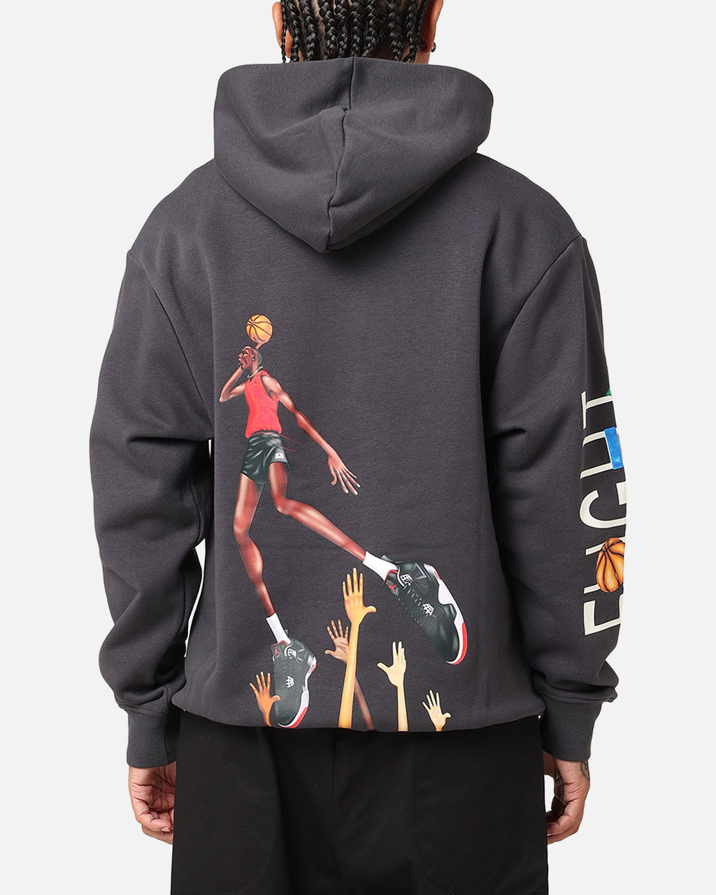 HOT Products Jordan Artist Series By Darien Birks Fleece Hoodie Black/Dark Smoke Grey