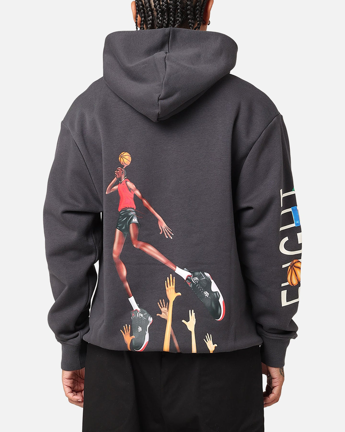 HOT Products Jordan Artist Series By Darien Birks Fleece Hoodie Black/Dark Smoke Grey