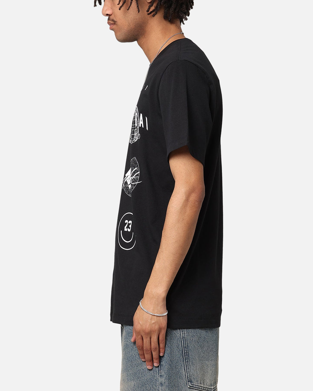 HOT Products Jordan Brand Logo Stack T-Shirt Black/White