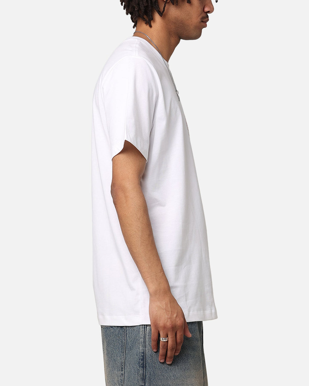 HOT Products Jordan Brand Logo Stack T-Shirt White/Gym Red