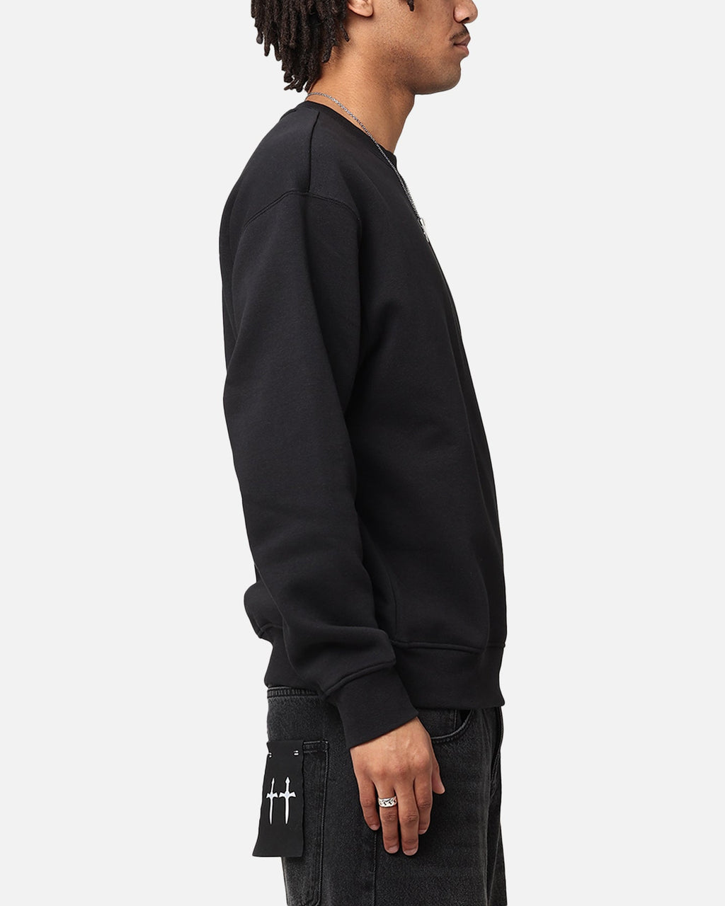 HOT Products Jordan Essential Brooklyn Fleece Crewneck Black/White