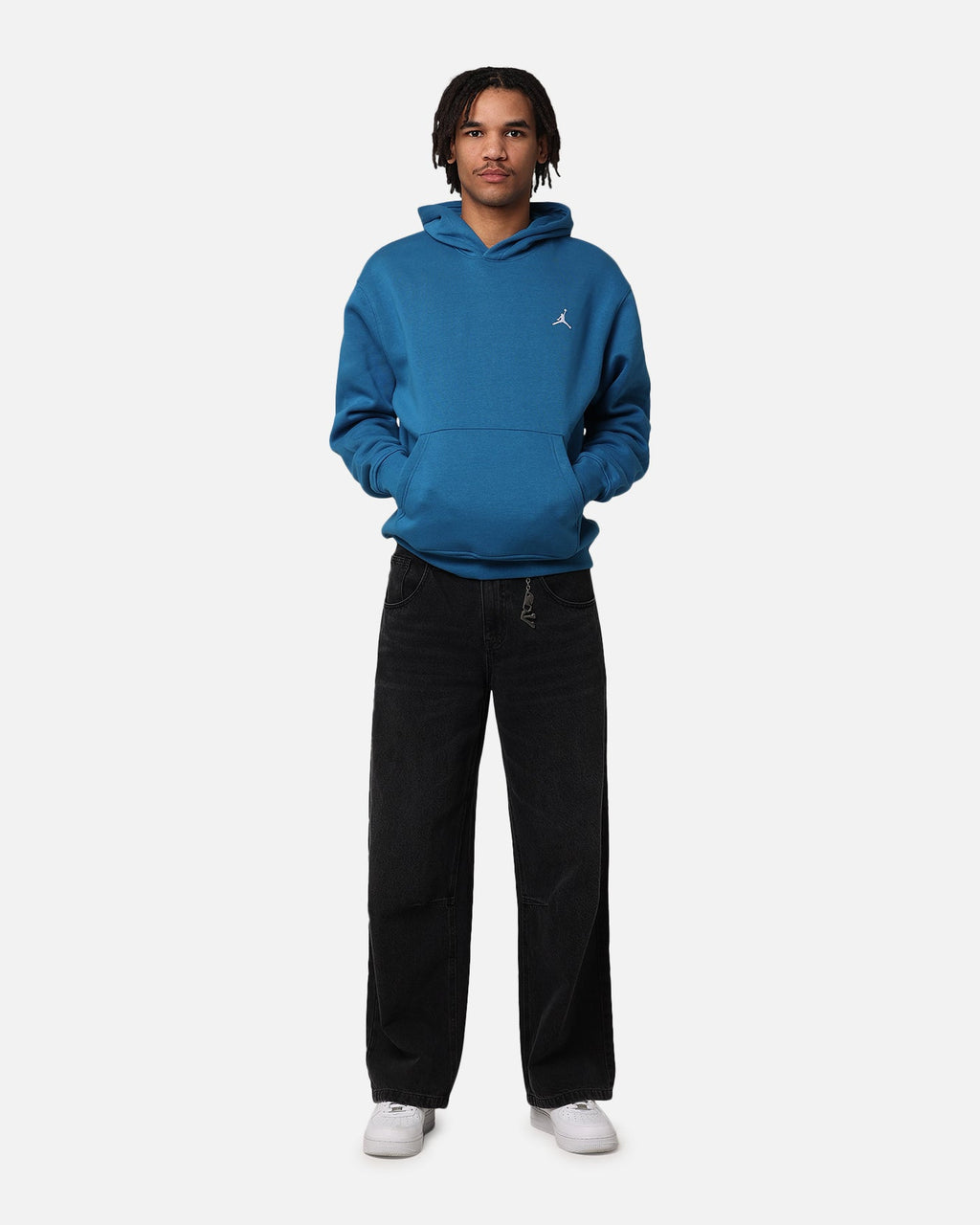 HOT Products Jordan Essential Brooklyn Fleece Pullover Hoodie Industrial Blue