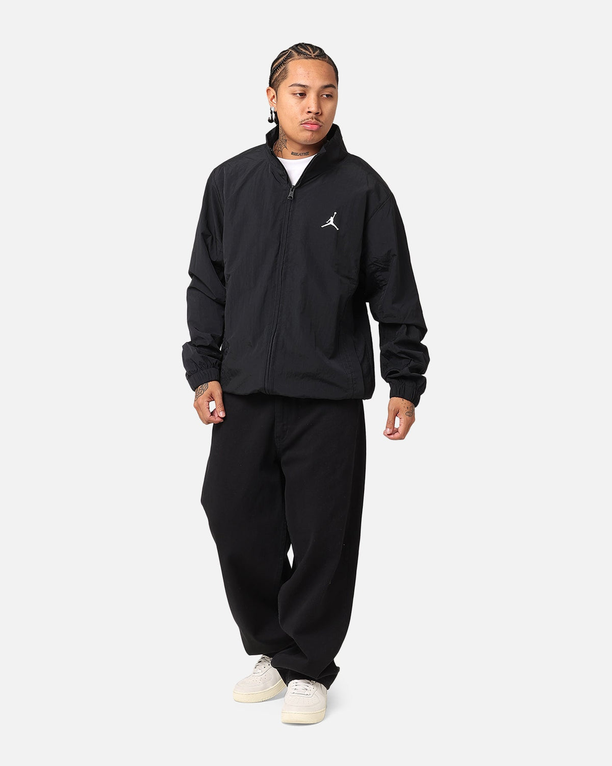 HOT Products Jordan Essentials Woven Jacket Black/Black/White