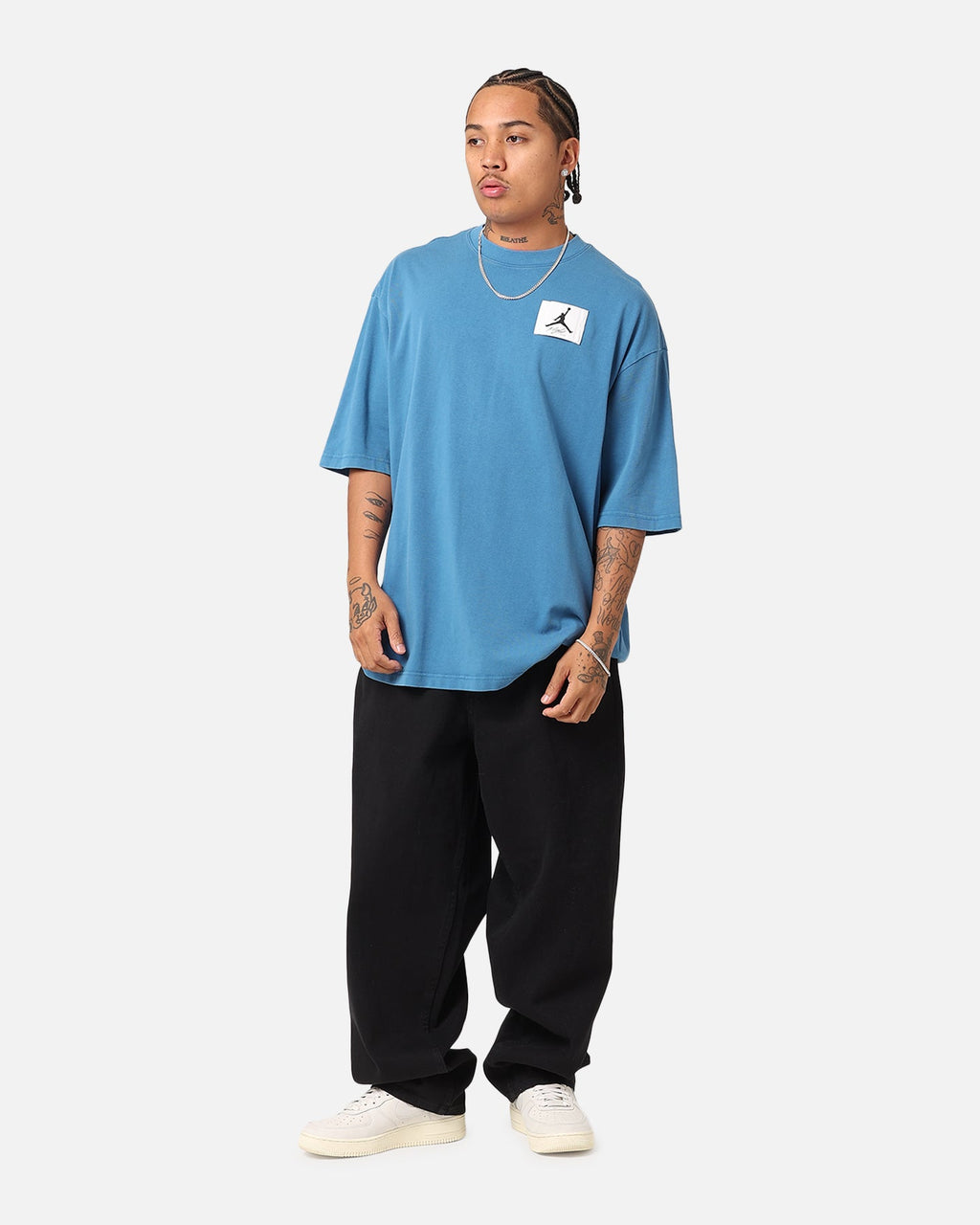 HOT Products Jordan Flight Essentials Oversized T-Shirt Industrial Blue