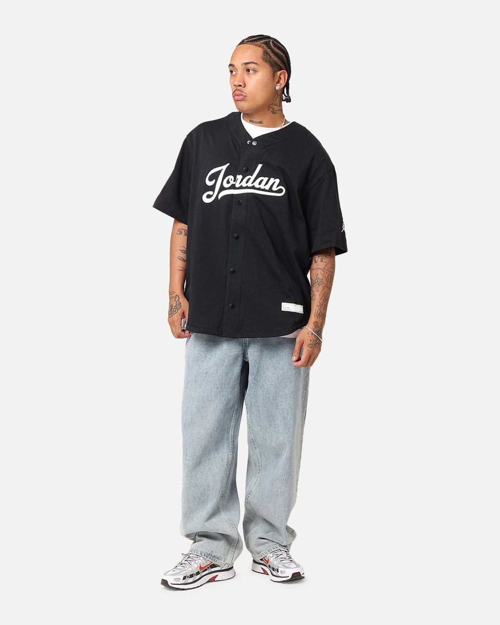 HOT Products Jordan Flight MVP Statement Baseball Top Black/White