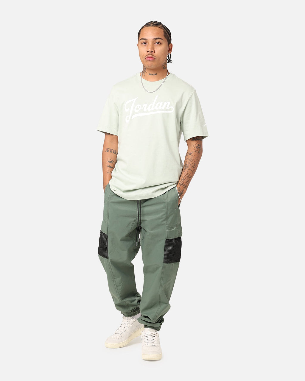 HOT Products Jordan MVP Flight T-Shirt Seafoam/White