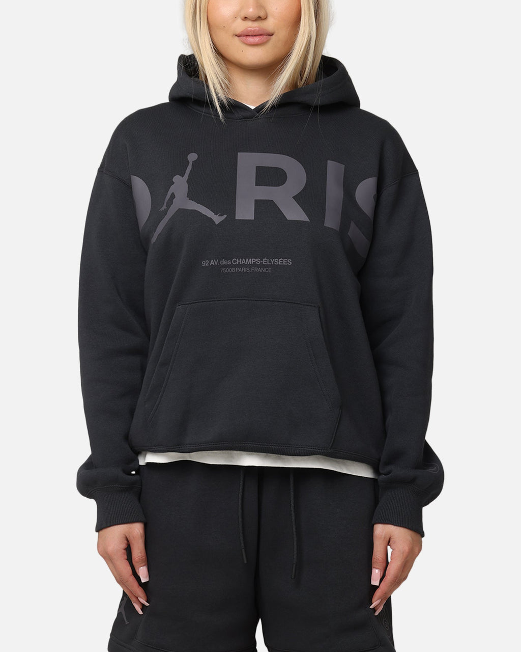 HOT Products Jordan Women's Paris Saint-Germain Brooklyn Fleece Graphic Pullover Hoodie Off Noir