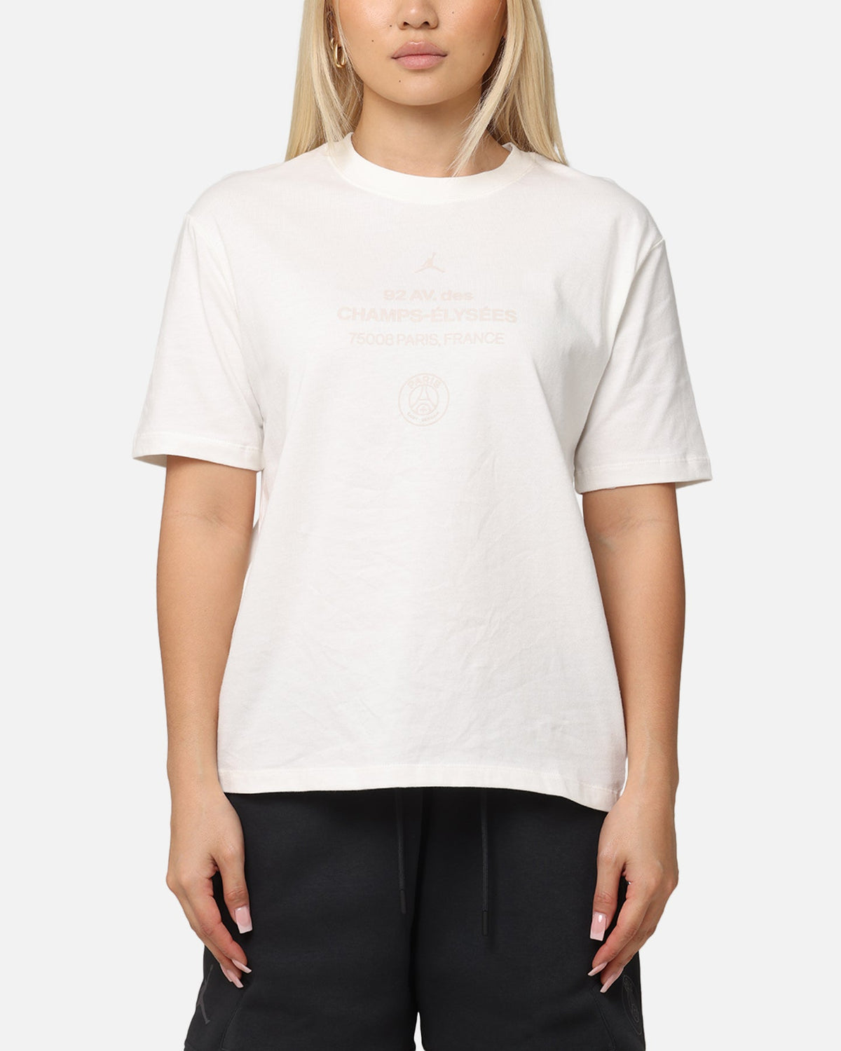HOT Products Jordan Women's Paris Saint-Germain Graphic T-Shirt Rust Sail/Pale Ivory