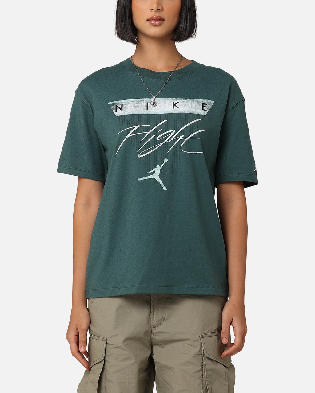 HOT Products Jordan Women's Jordan Flight Heritage Graphic T-Shirt Oxidized Green