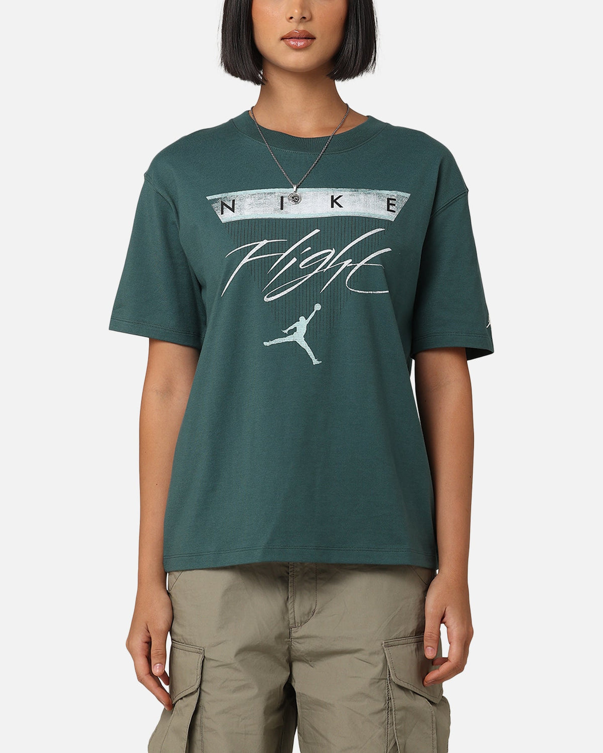 HOT Products Jordan Women's Jordan Flight Heritage Graphic T-Shirt Oxidized Green