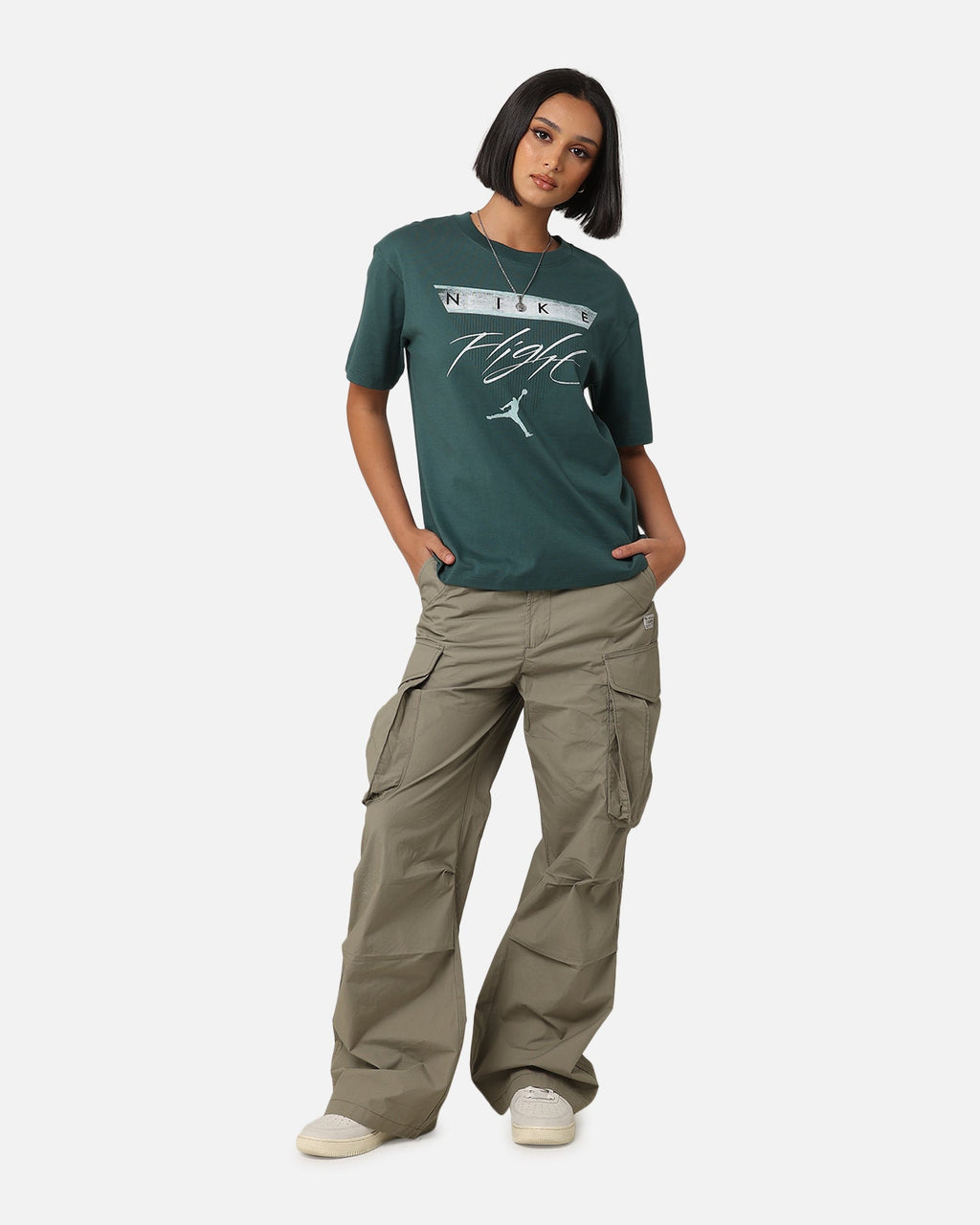 HOT Products Jordan Women's Jordan Flight Heritage Graphic T-Shirt Oxidized Green