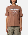HOT Products Jordan Women's Jordan Flight Heritage Graphic T-Shirt Archaeo Brown