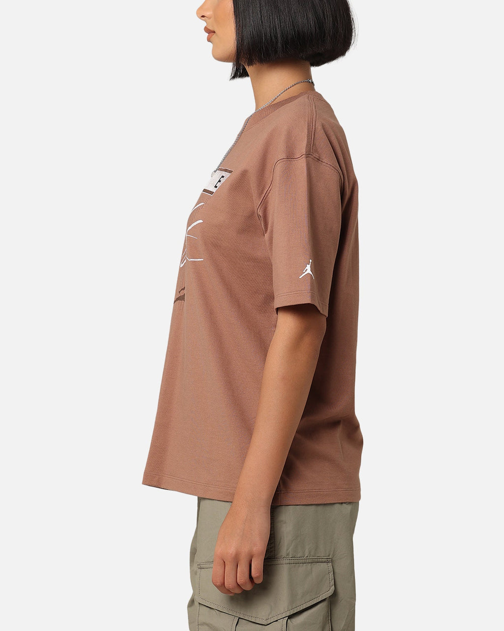 HOT Products Jordan Women's Jordan Flight Heritage Graphic T-Shirt Archaeo Brown