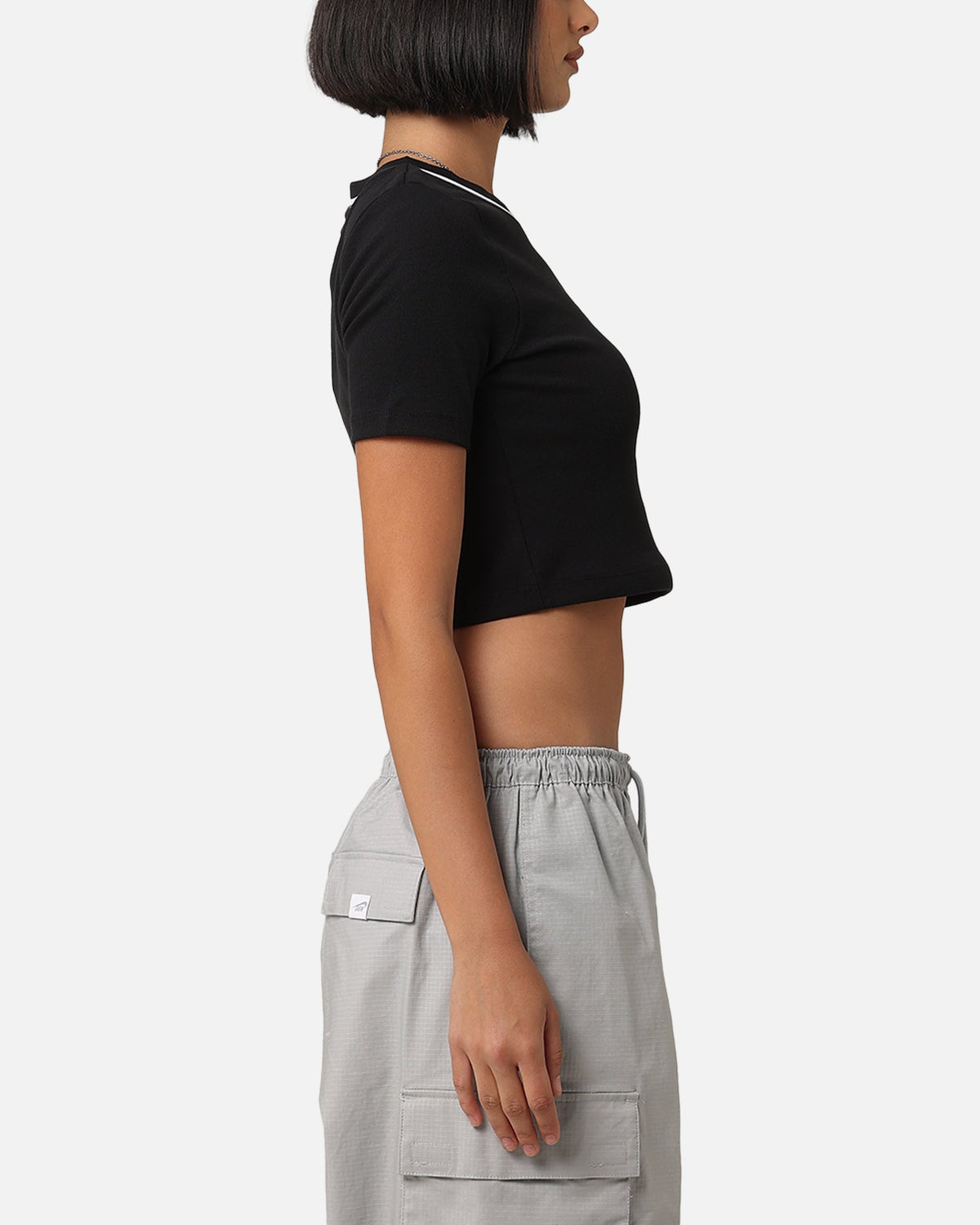 HOT Products Jordan Women's Cropped Knit Top Black/White