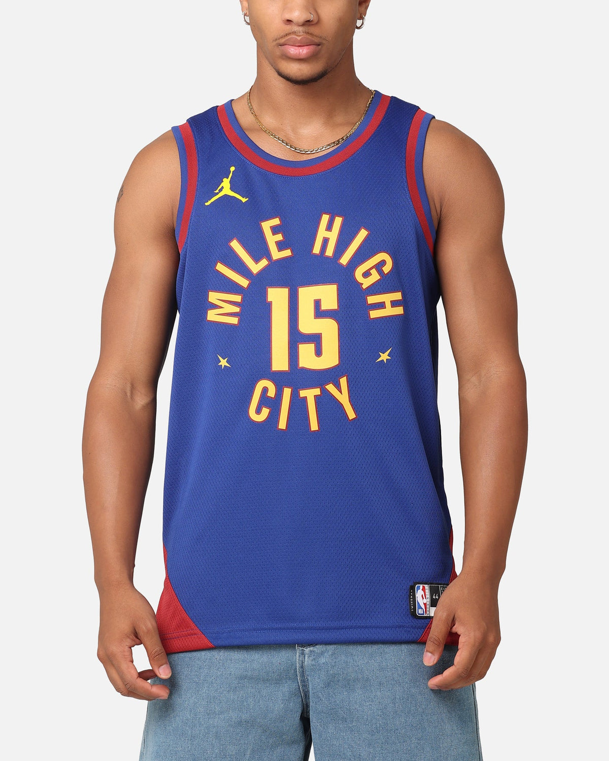 HOT Products Jordan Denver Nuggets Nikola Jokić Statement Edition 2022/23 Dri-FIT Swingman Jersey Rush Blue/Team Crimson