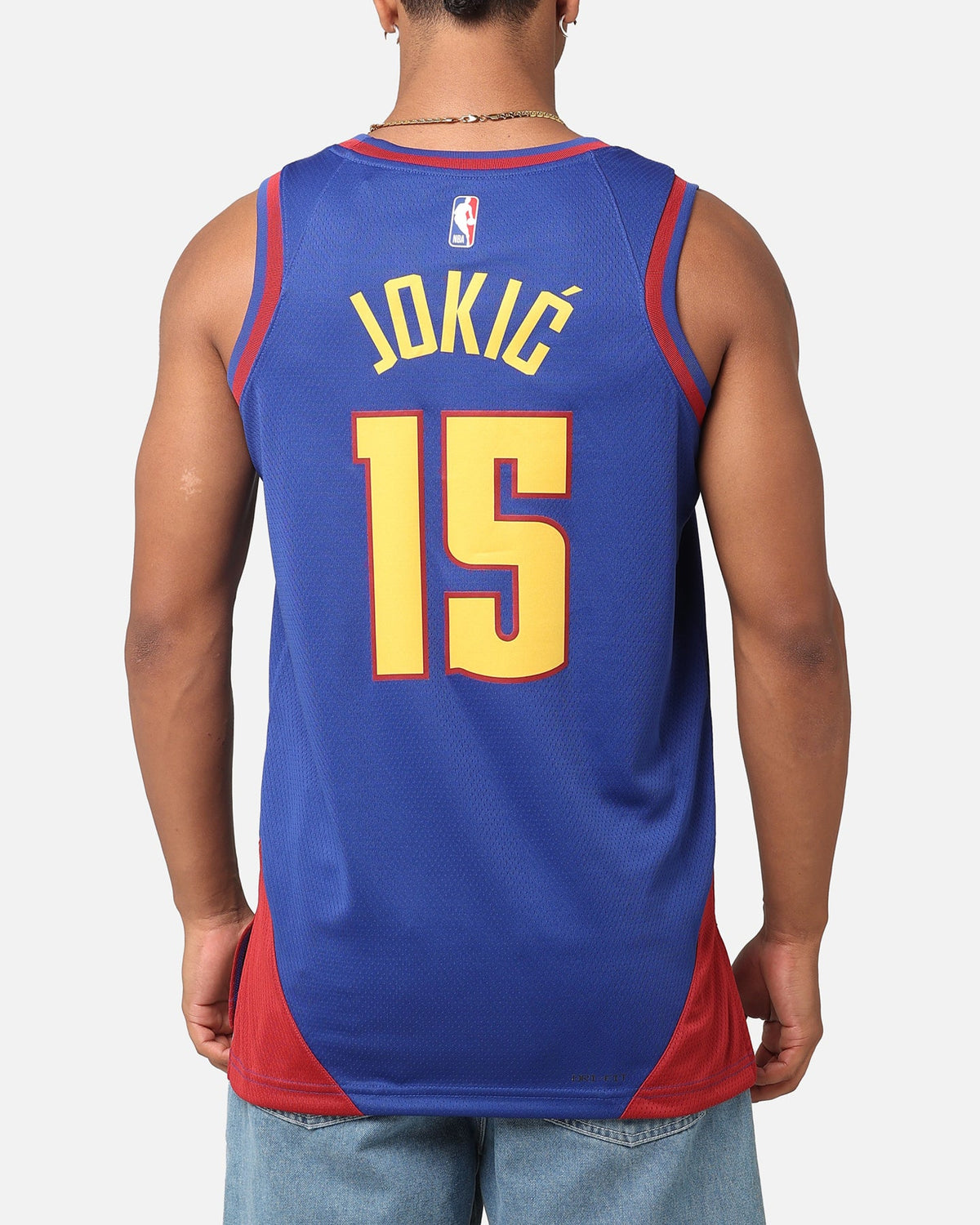 HOT Products Jordan Denver Nuggets Nikola Jokić Statement Edition 2022/23 Dri-FIT Swingman Jersey Rush Blue/Team Crimson