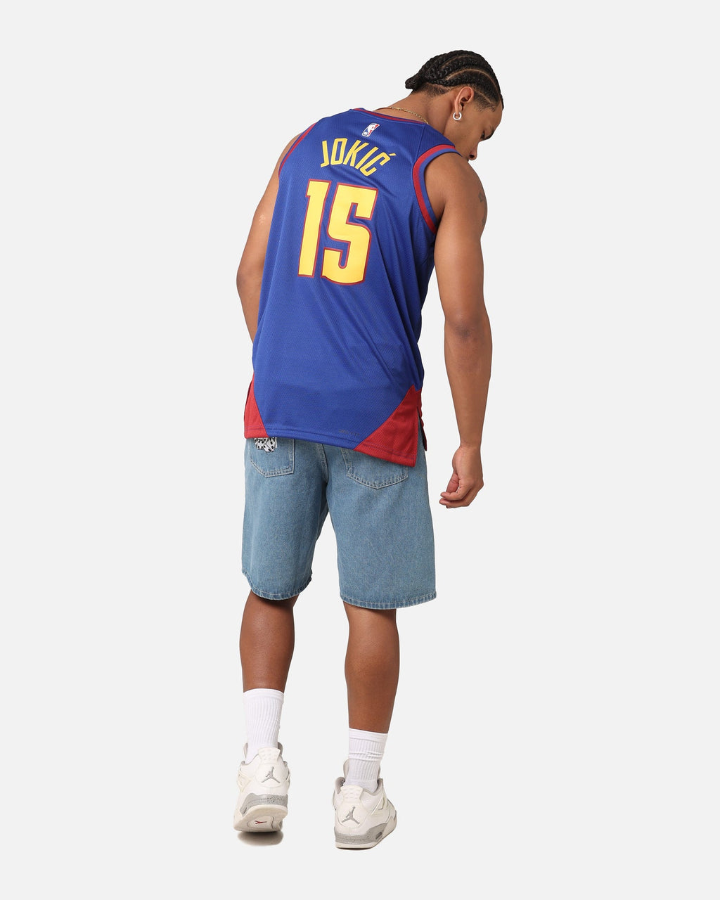 HOT Products Jordan Denver Nuggets Nikola Jokić Statement Edition 2022/23 Dri-FIT Swingman Jersey Rush Blue/Team Crimson