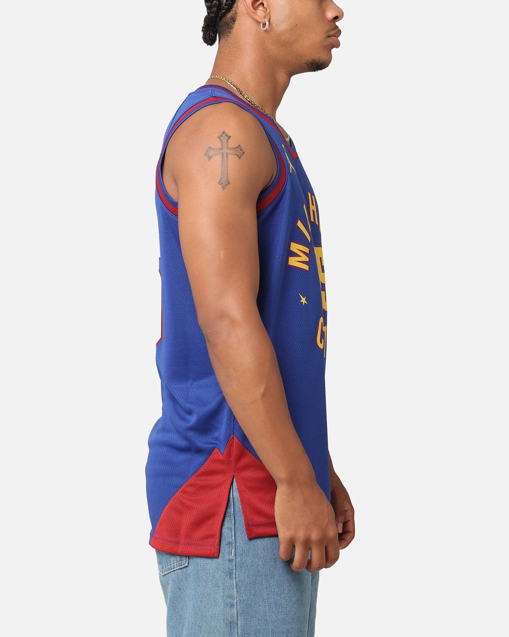 HOT Products Jordan Denver Nuggets Nikola Jokić Statement Edition 2022/23 Dri-FIT Swingman Jersey Rush Blue/Team Crimson