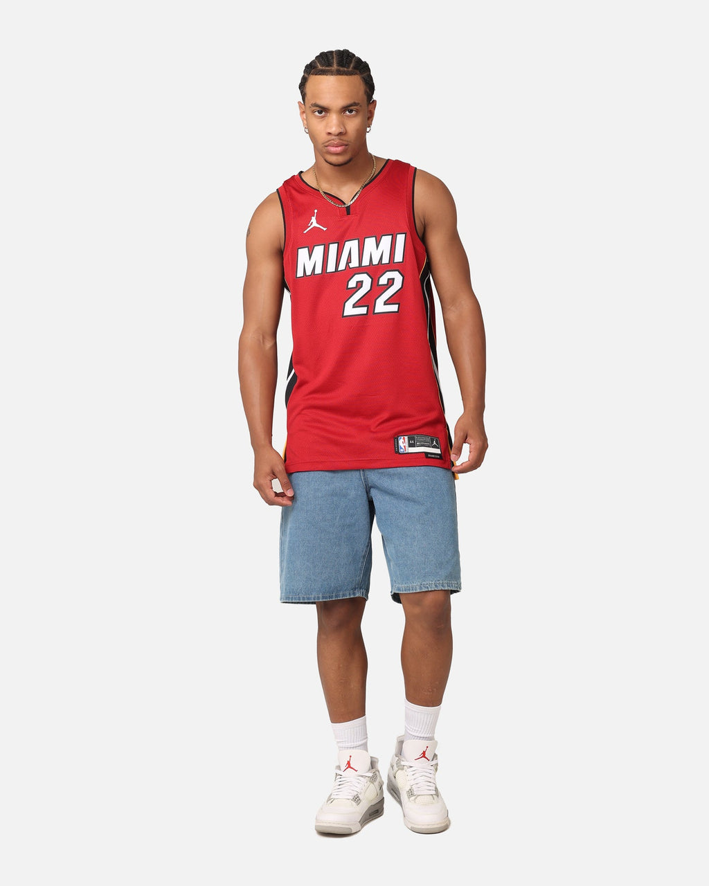 HOT Products Jordan Miami Heat Jimmy Butler Statement Edition 2022/23 Dri-FIT Swingman Jersey Tough Red