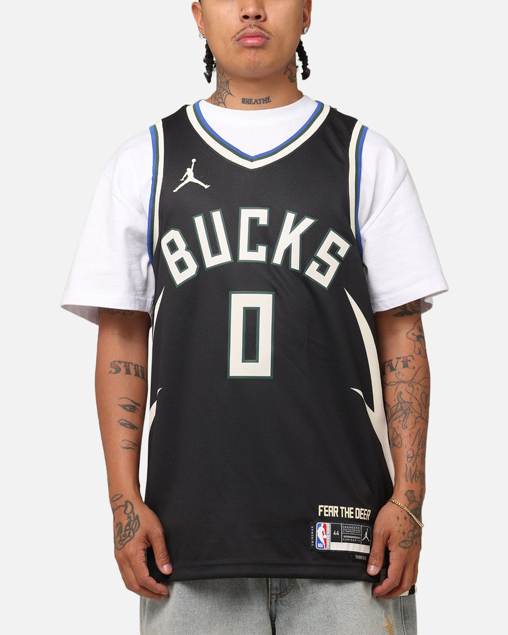 HOT Products Nike Damian Lillard Milwaukee Bucks #0 Icon Edition 2022/23 Nike Dri-Fit NBA Swingman Jersey Black