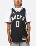 HOT Products Nike Damian Lillard Milwaukee Bucks #0 Icon Edition 2022/23 Nike Dri-Fit NBA Swingman Jersey Black