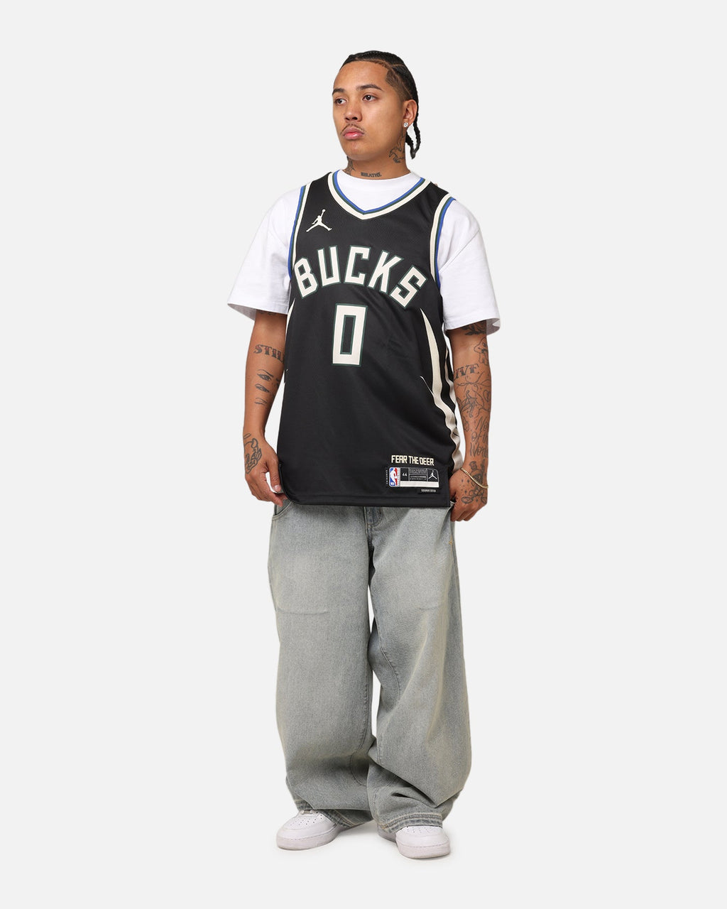 HOT Products Nike Damian Lillard Milwaukee Bucks #0 Icon Edition 2022/23 Nike Dri-Fit NBA Swingman Jersey Black