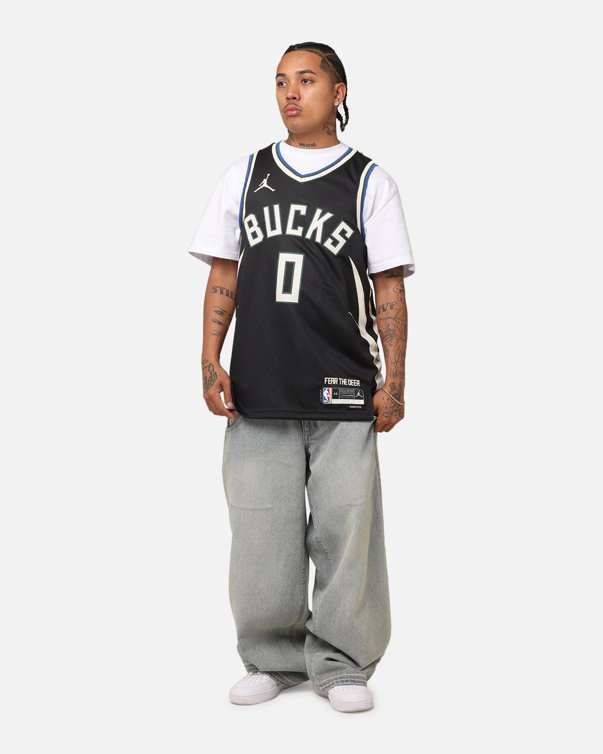 HOT Products Nike Damian Lillard Milwaukee Bucks #0 Icon Edition 2022/23 Nike Dri-Fit NBA Swingman Jersey Black