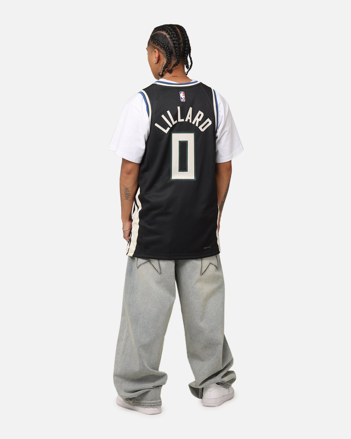 HOT Products Nike Damian Lillard Milwaukee Bucks #0 Icon Edition 2022/23 Nike Dri-Fit NBA Swingman Jersey Black