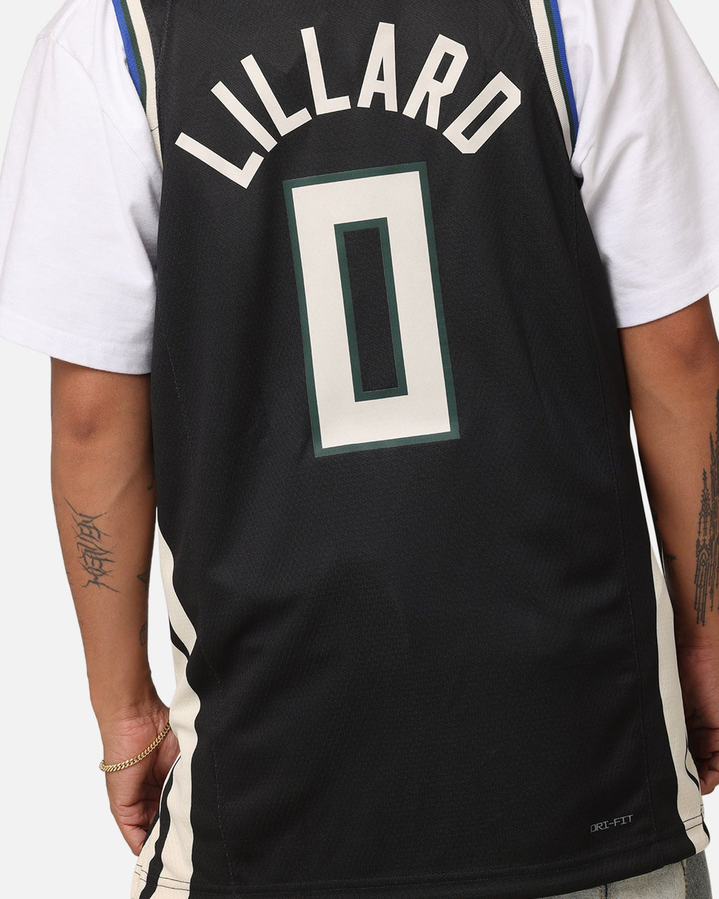 HOT Products Nike Damian Lillard Milwaukee Bucks #0 Icon Edition 2022/23 Nike Dri-Fit NBA Swingman Jersey Black