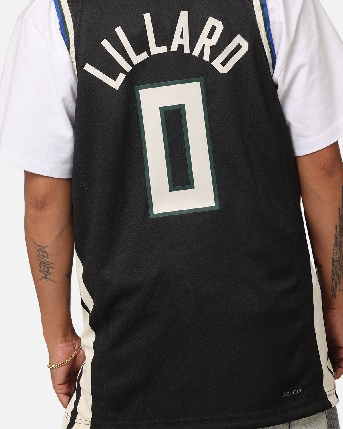 HOT Products Nike Damian Lillard Milwaukee Bucks #0 Icon Edition 2022/23 Nike Dri-Fit NBA Swingman Jersey Black
