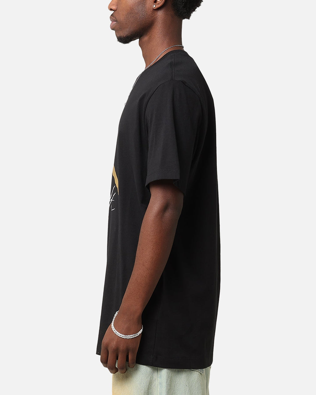HOT Products Jordan Jumpman Flight T-Shirt Black/Metallic Gold