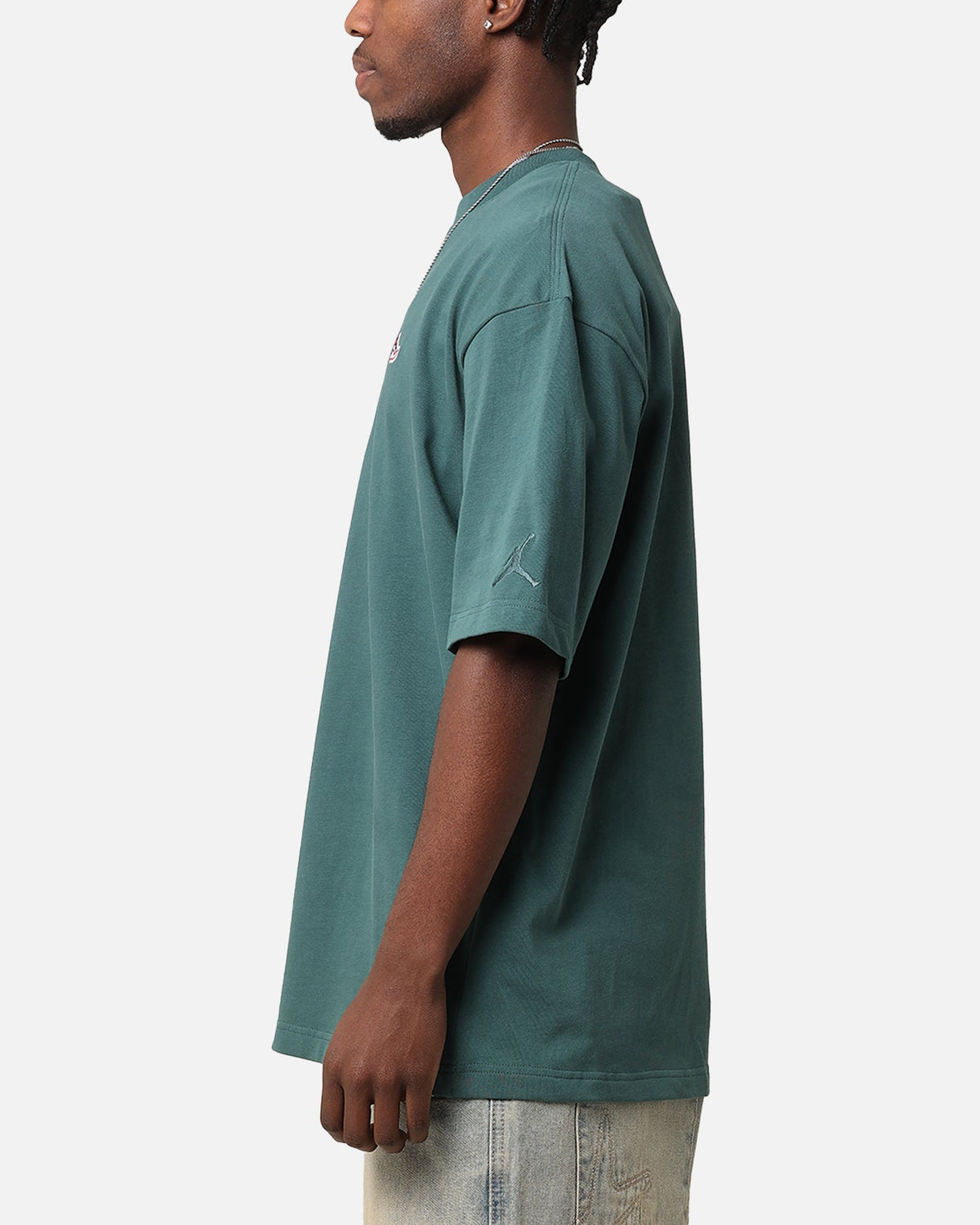 HOT Products Jordan Brand Sneaker Patch Crewneck T-Shirt Oxidized Green