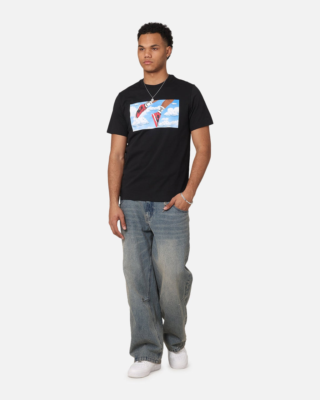 HOT Products Jordan Flight Essentials T-Shirt Black/White
