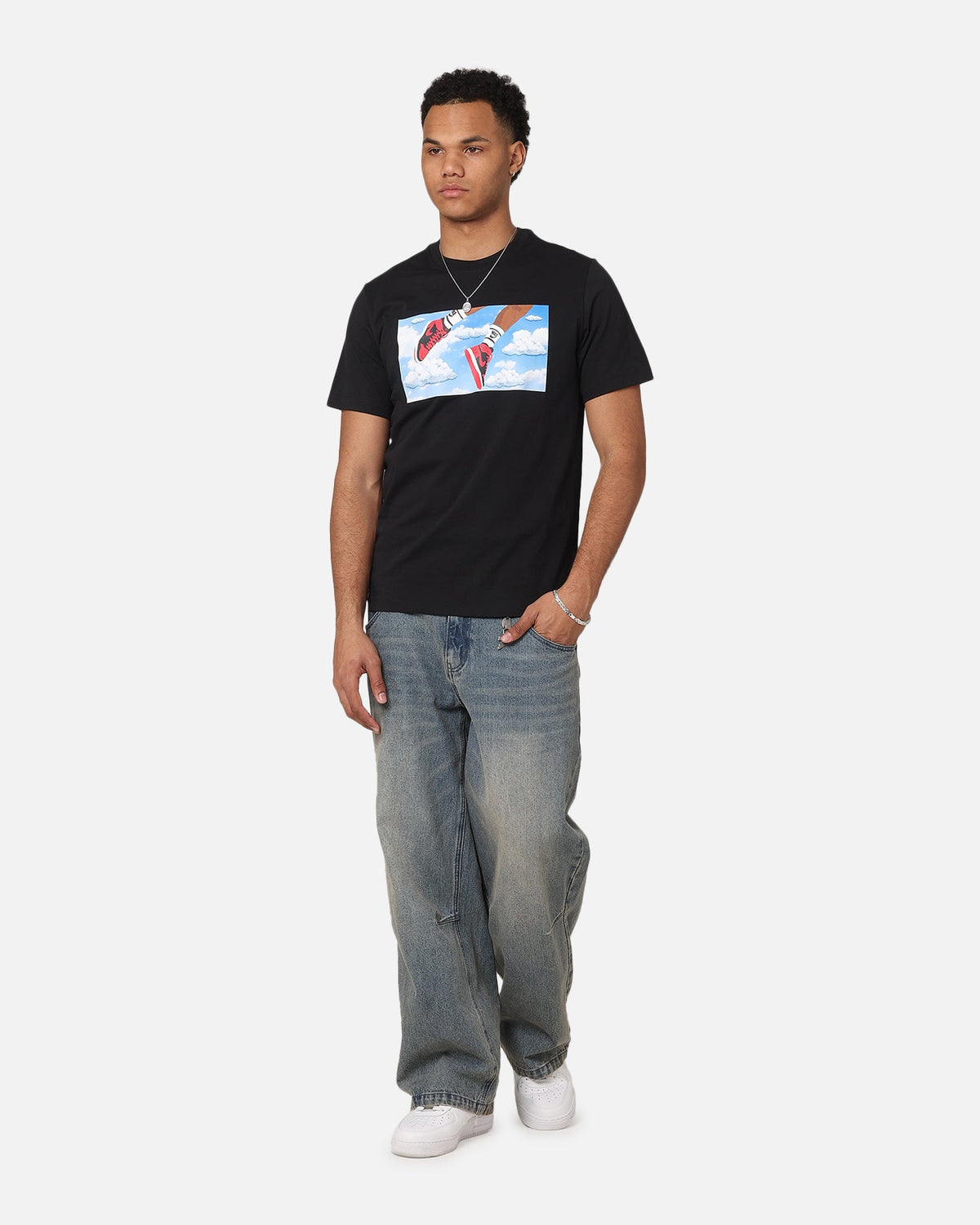 HOT Products Jordan Flight Essentials T-Shirt Black/White