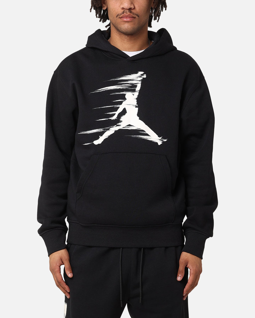HOT Products Jordan Jumpman MVP Fleece Pullover Hoodie Black/Iron Grey