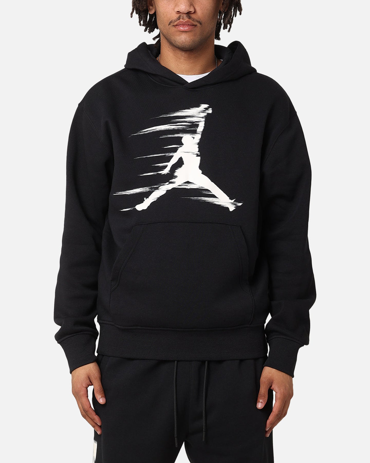 HOT Products Jordan Jumpman MVP Fleece Pullover Hoodie Black/Iron Grey