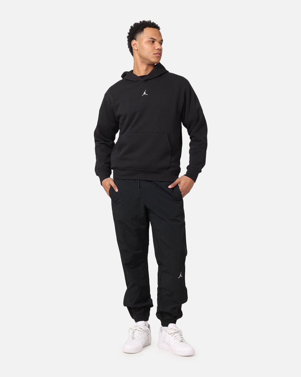 HOT Products Jordan Jumpman MVP Statement Fleece Pullover Hoodie Black/Sail