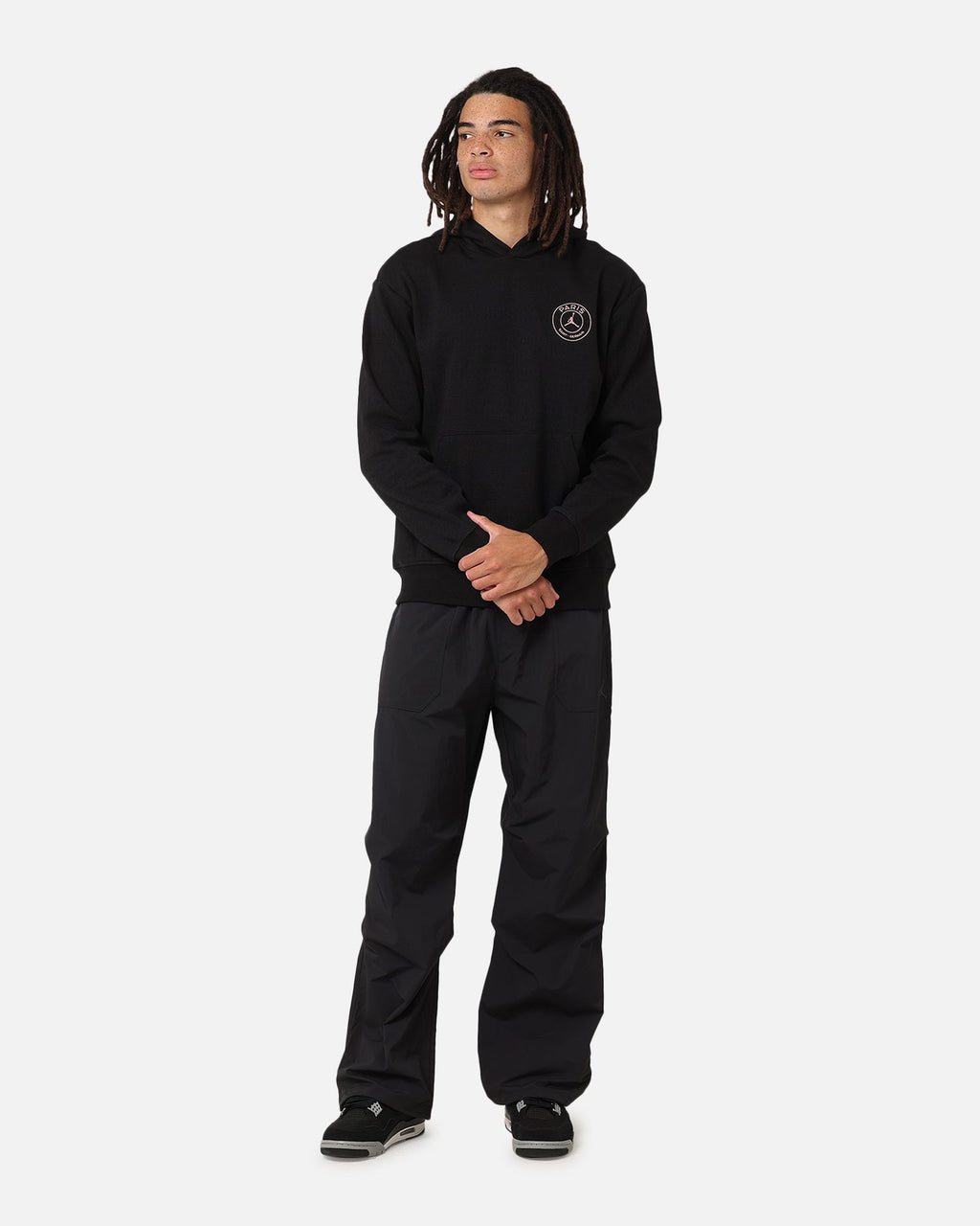 HOT Products Jordan Paris Saint-Germain Fleece Pullover Hoodie Off Noir/Black