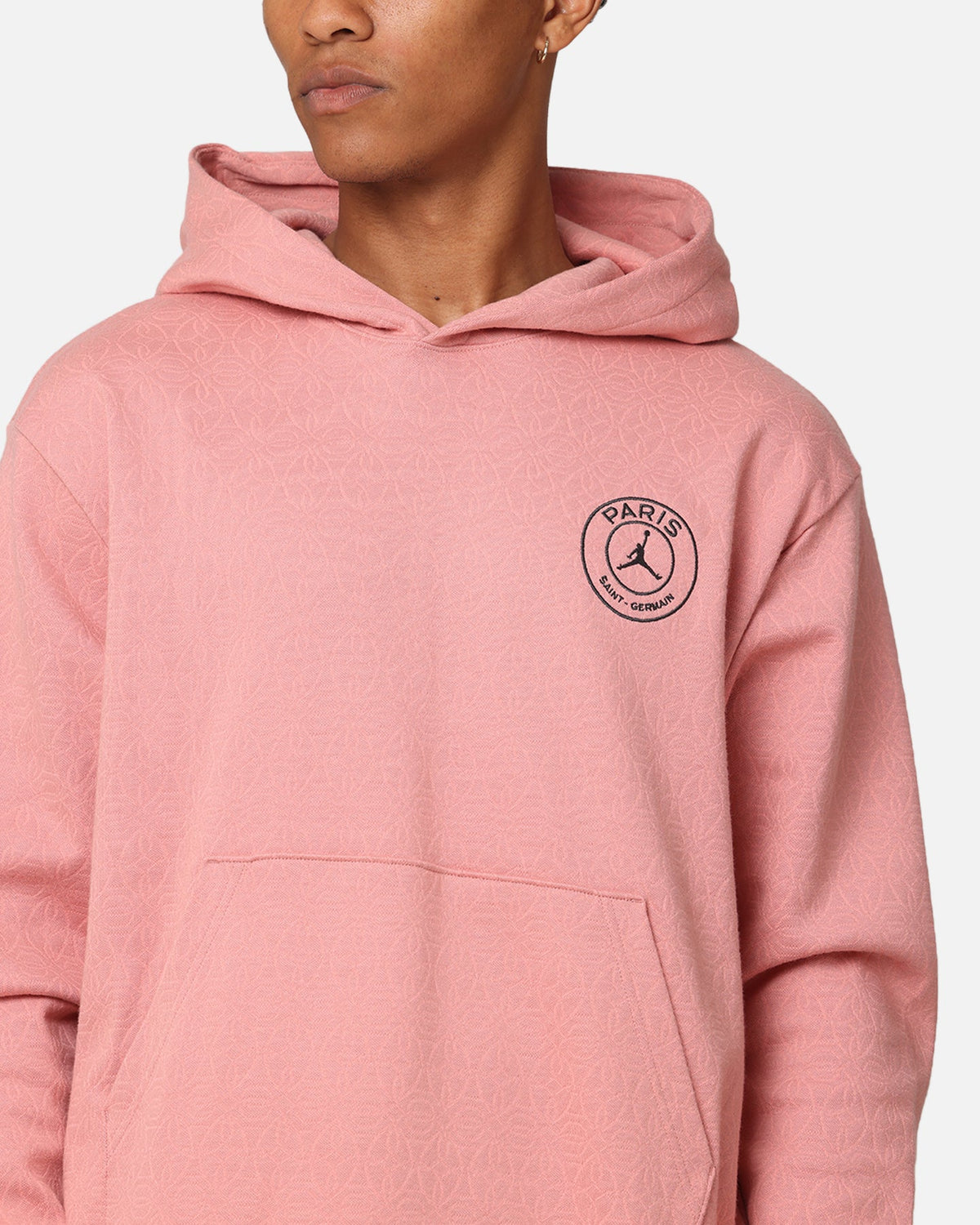 HOT Products Jordan Paris Saint-Germain Statement Fleece Pullover Hoodie Rust Pink/Pink