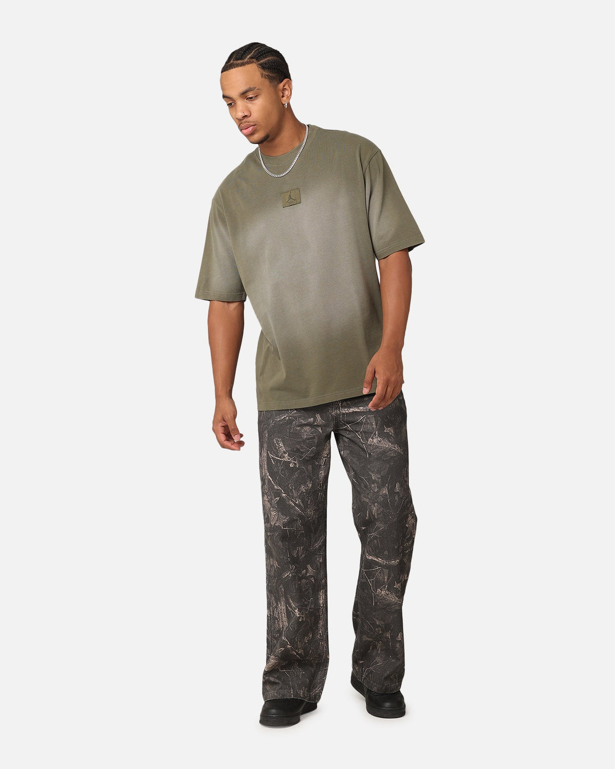 HOT Products Jordan Flight Essential 85 Crewneck T-Shirt Medium Olive