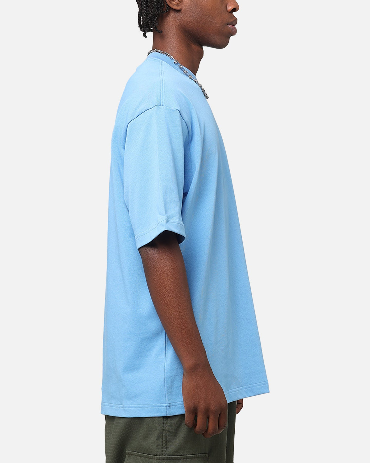 HOT Products Jordan Brand Sneaker Patch Crewneck T-Shirt Legend Blue