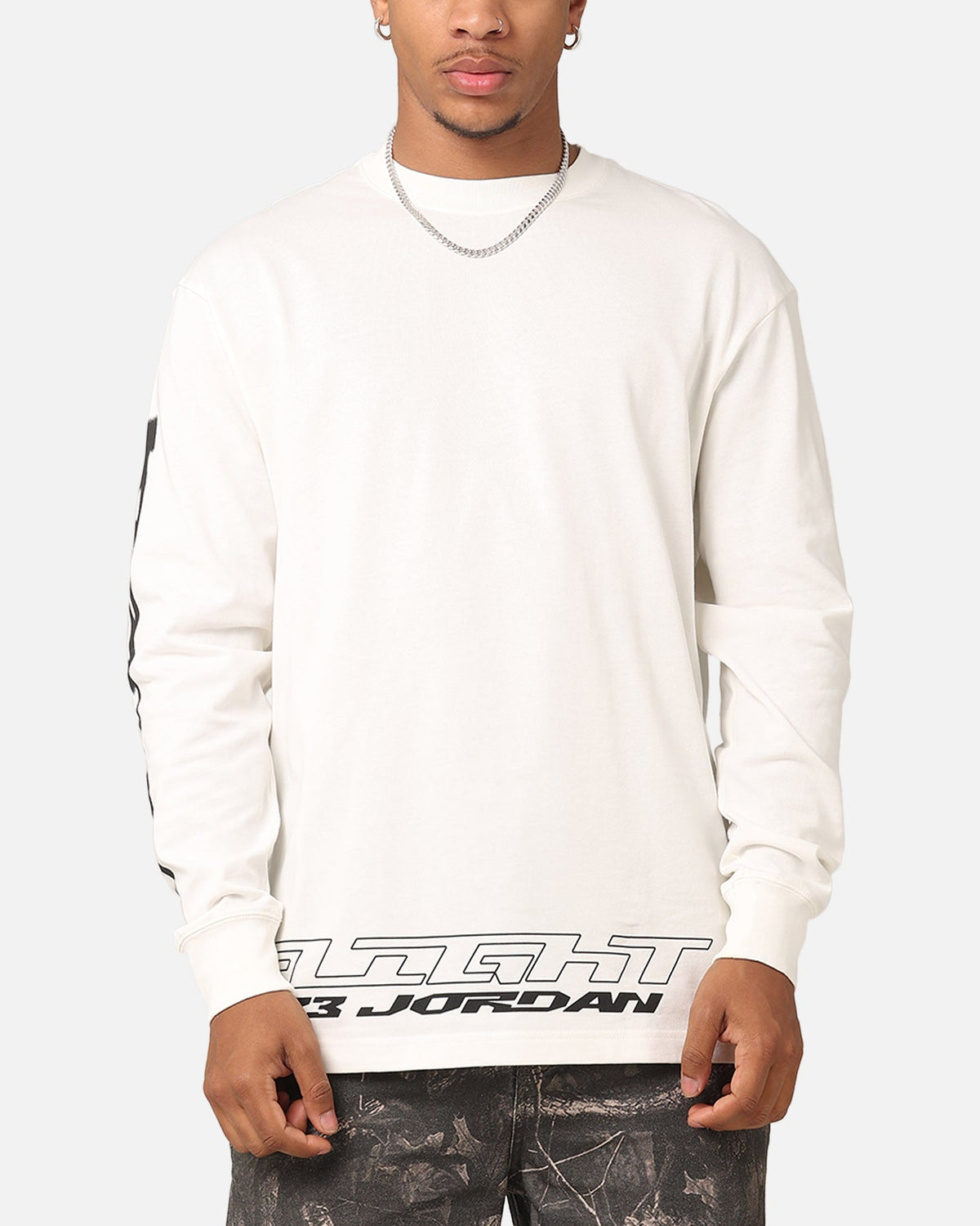 HOT Products Jordan Jumpman MVP 85 Long Sleeve Crewneck T-Shirt Sail/Black