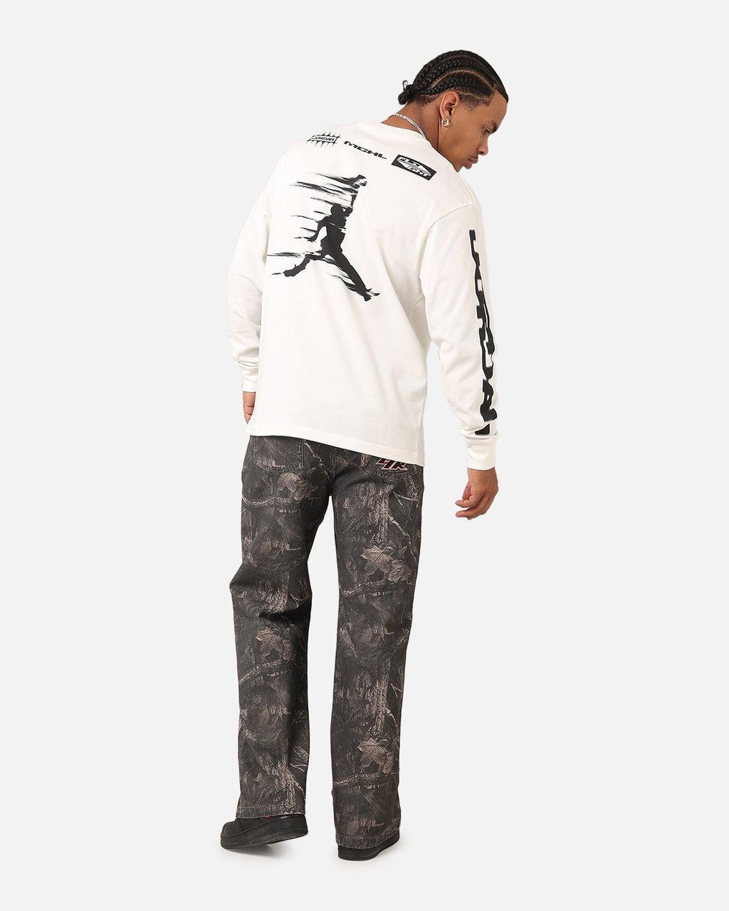 HOT Products Jordan Jumpman MVP 85 Long Sleeve Crewneck T-Shirt Sail/Black