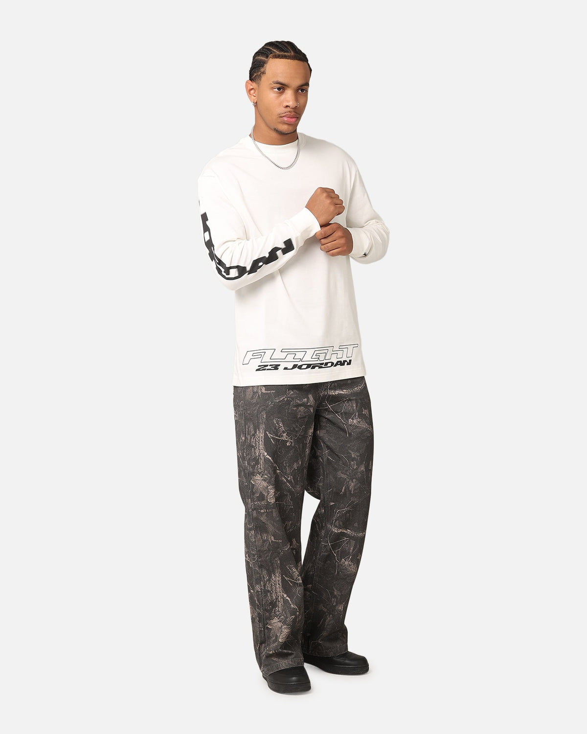 HOT Products Jordan Jumpman MVP 85 Long Sleeve Crewneck T-Shirt Sail/Black