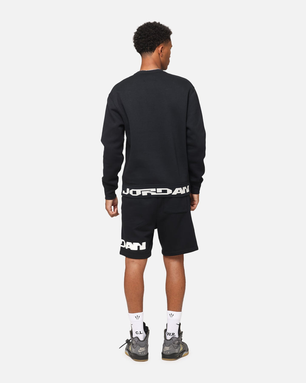 HOT Products Jordan Jumpman MVP Graphic Fleece Crewneck Sweatshirt Black/Sail