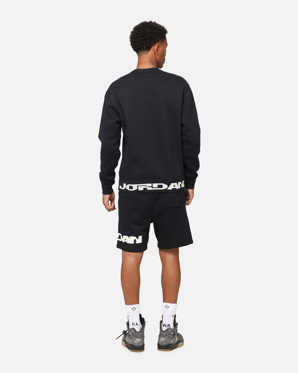 HOT Products Jordan Jumpman MVP Graphic Fleece Crewneck Sweatshirt Black/Sail