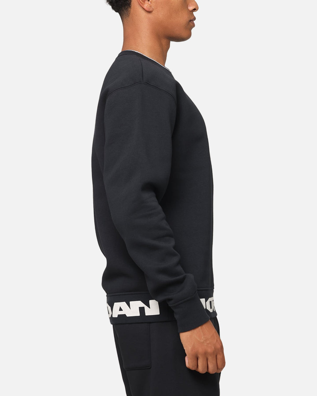 HOT Products Jordan Jumpman MVP Graphic Fleece Crewneck Sweatshirt Black/Sail
