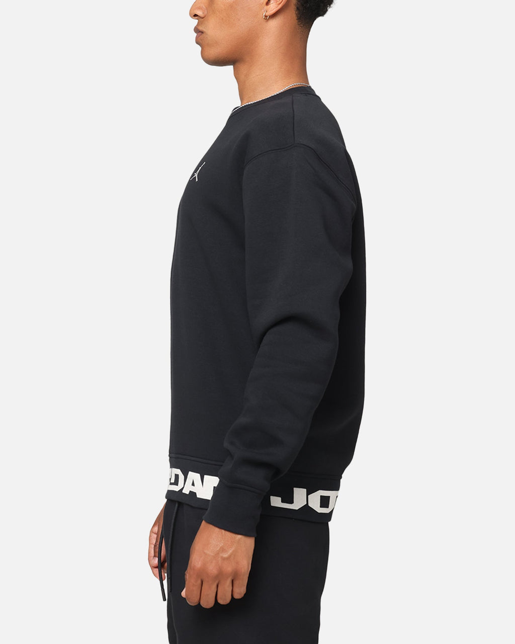 HOT Products Jordan Jumpman MVP Graphic Fleece Crewneck Sweatshirt Black/Sail