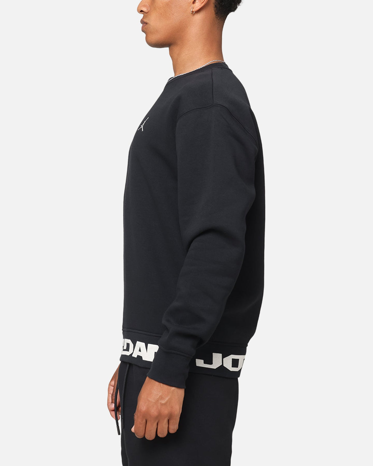 HOT Products Jordan Jumpman MVP Graphic Fleece Crewneck Sweatshirt Black/Sail